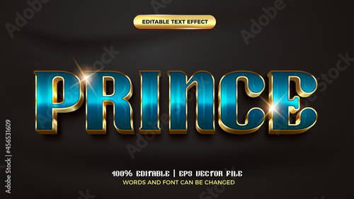 royal prince luxury gold 3d editable text effect
