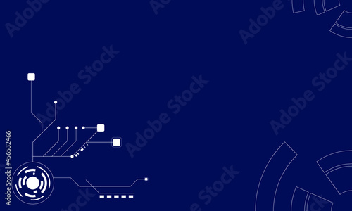 Network blue print with line and dot structure in connection computer. Background technology information with global clound concept Blank space for template.