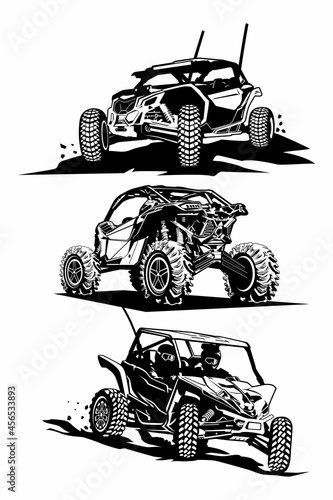 utv logo design icon vector	mini set art