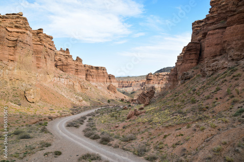Charyn Canyon Nationalpark in Kazakhstan, east of Almaty, close to the Chinese border