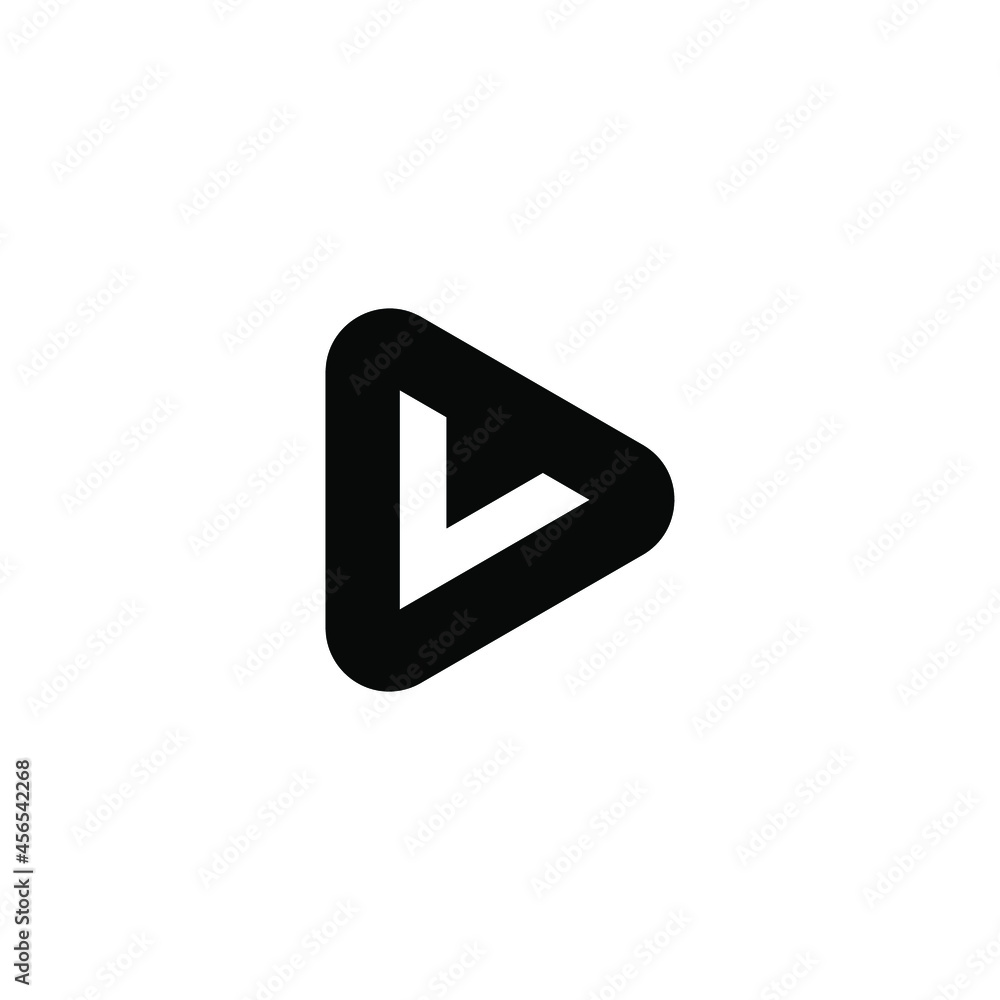 initial logo V triangle black initial logo V triangle black