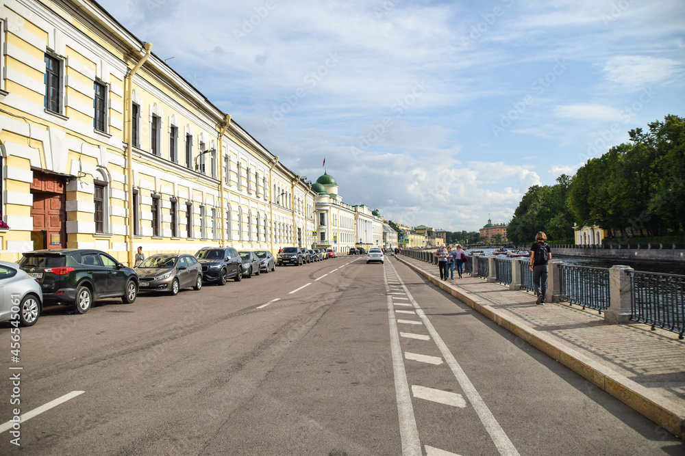 Russian road in St. Petersburg