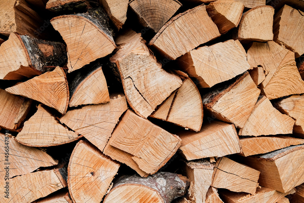 Fototapeta premium stack of wood 