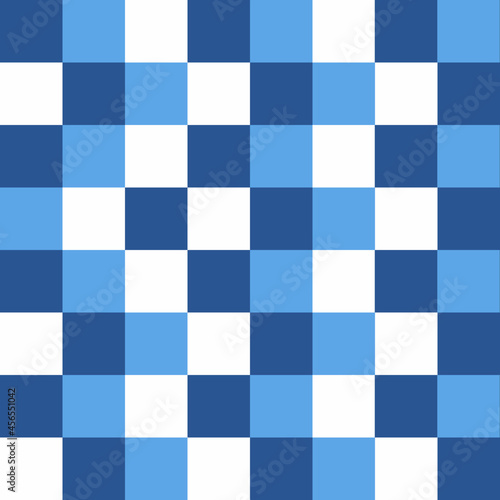 blue and white checkers