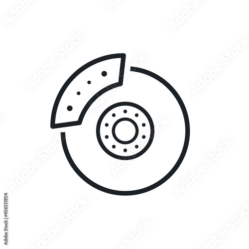 Car disc brake icon