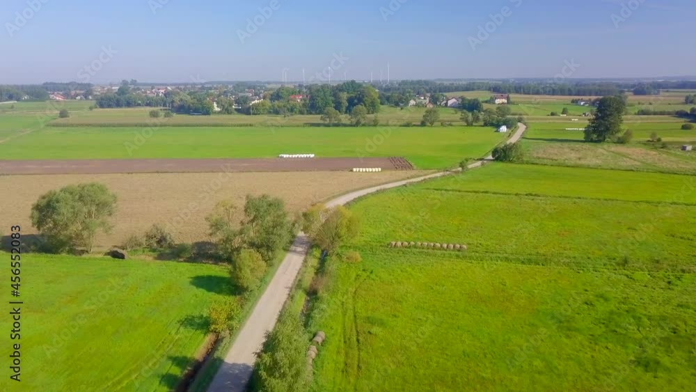 Flight over rural polish landscape. AERIAL video. Flight over rural polish landscape. AERIAL video.