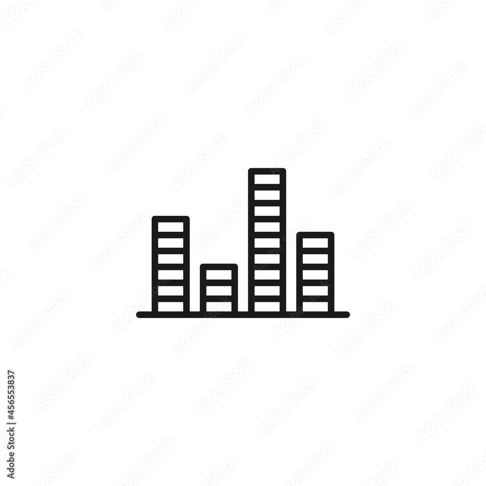 Profession of a musician concept. Line icon of sound bar Profession of a musician concept. Line icon of sound bar