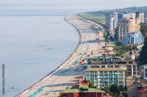 Beach in Black sea, Gonio, Georgia photo