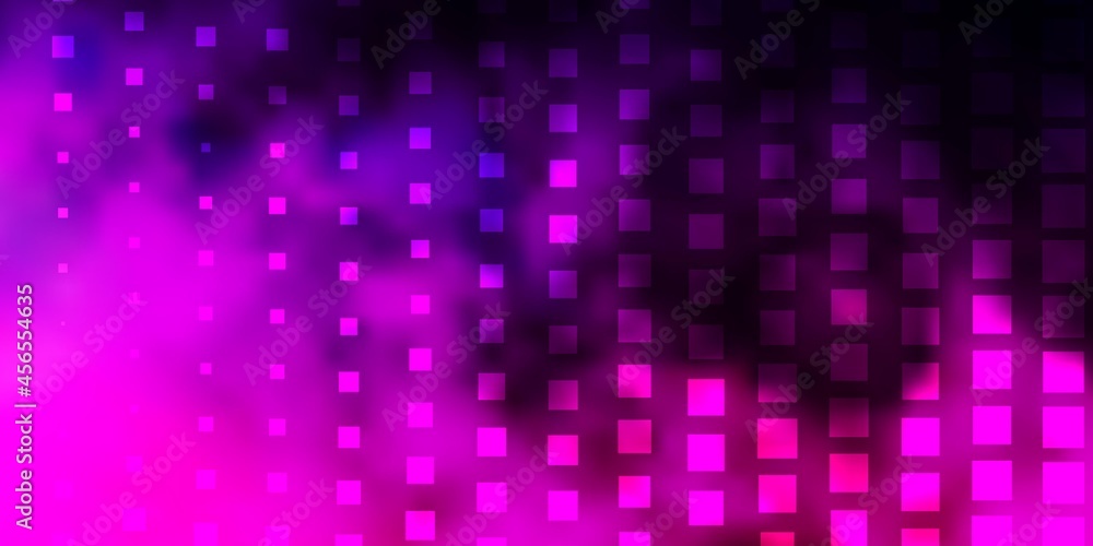 Dark Purple, Pink vector pattern in square style.
