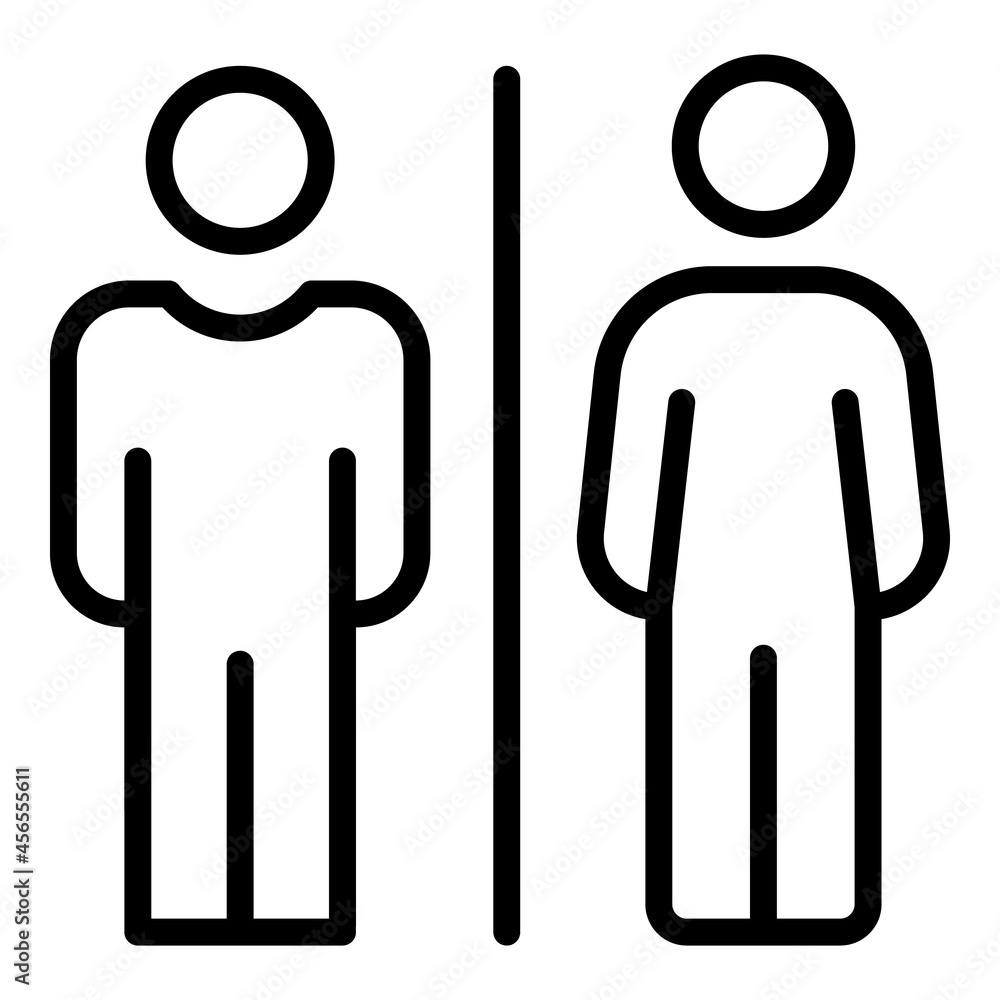 Sexual equality icon outline vector. Gender discrimination. Human rights Sexual equality icon outline vector. Gender discrimination. Human rights
