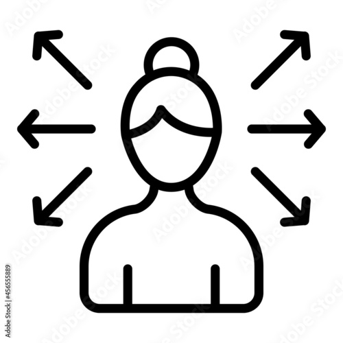 Mom stereotypes icon outline vector. Family household. Business opportunity