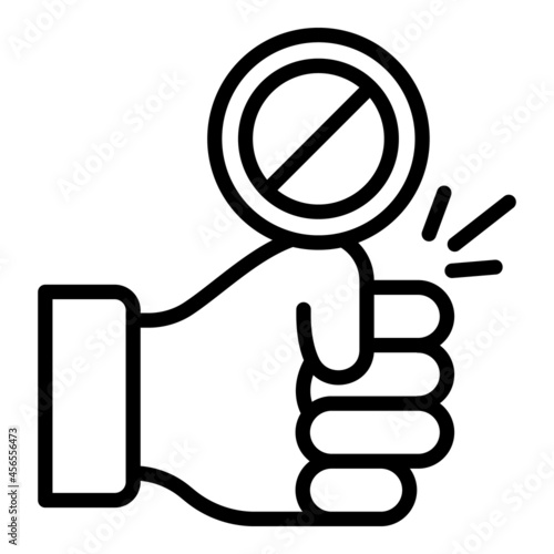 Stop stereotypes icon outline vector. Ageism prejudice. Gender discrimination