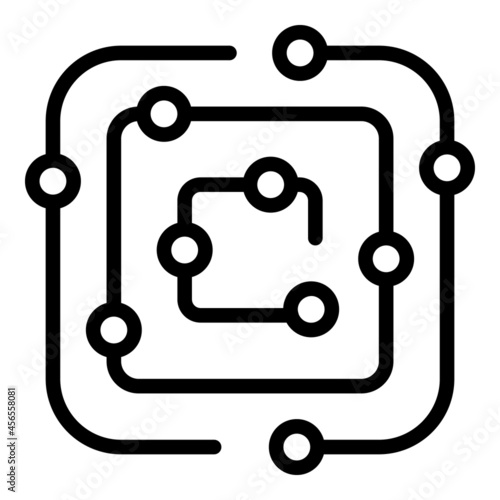 Business labyrint icon outline vector. Labyrinth maze. Puzzle game