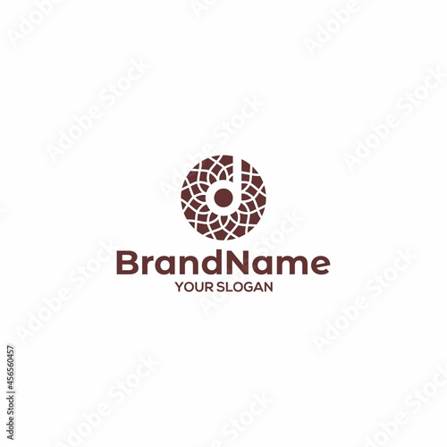 D Tile and Stone Logo Design Vector