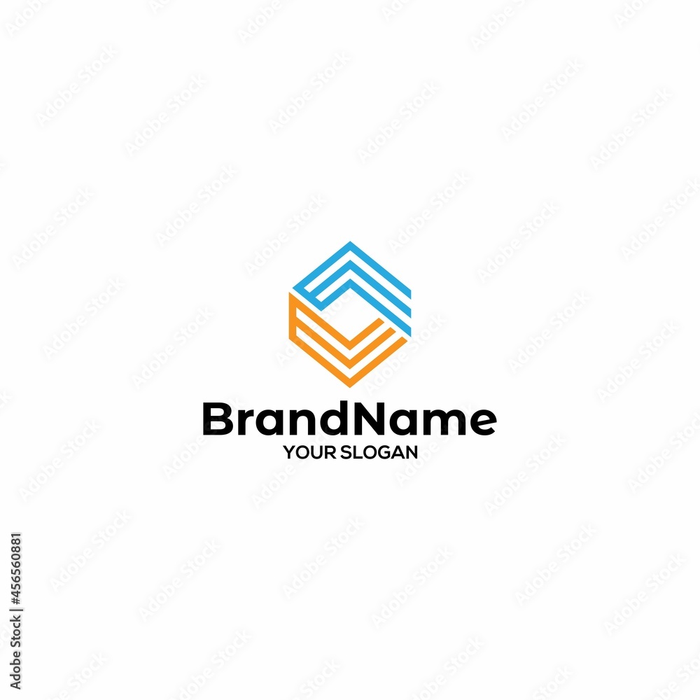 Obraz na plátně ME Diamond Arrow Logo Design Vector