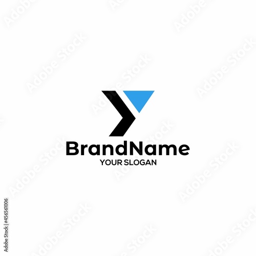 Y Arrow Logo Design Vector
