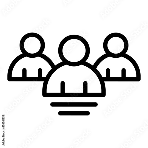 Election candidate icon outline vector. People vote. Politician ballot