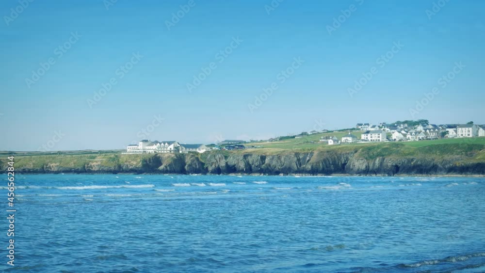 Houses On The Coast On Pleasant Sunny Day Houses On The Coast On Pleasant Sunny Day