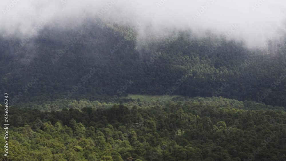 The mesmerizing view of Telapon Volcano in Mexico on a foggy day in 4K The mesmerizing view of Telapon Volcano in Mexico on a foggy day in 4K