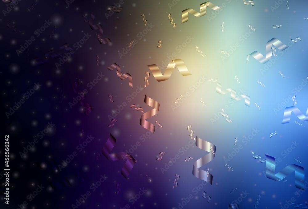 Obraz premium Dark Blue, Yellow vector backdrop in holiday style.