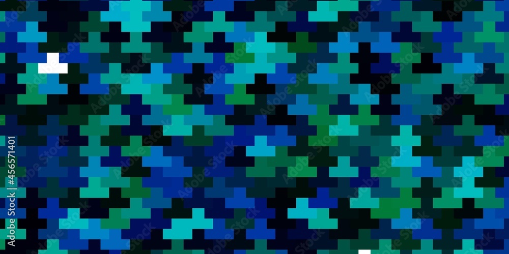 Fototapeta premium Dark Blue, Green vector template in rectangles.