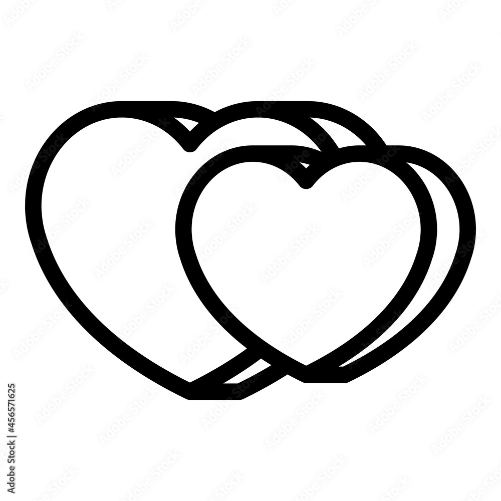 Healthy hearts icon outline vector. Keep heart. Love gratitude Healthy hearts icon outline vector. Keep heart. Love gratitude