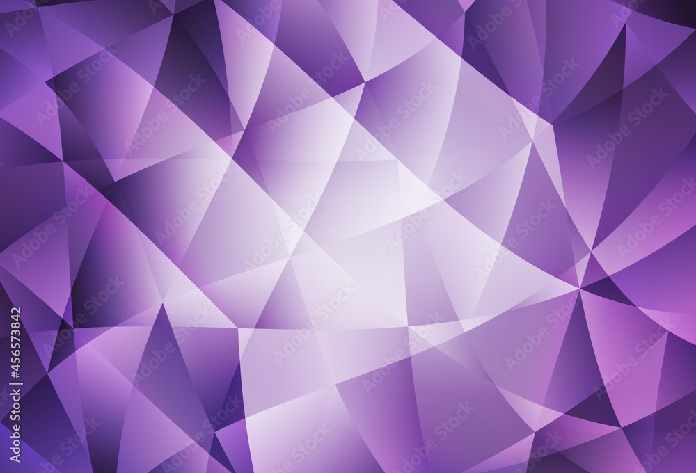 Obraz premium Light Purple vector polygon abstract layout.