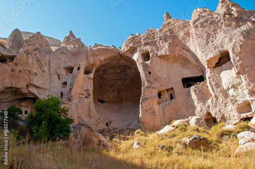 Big cave in the mountain in Cappadocia, 2020