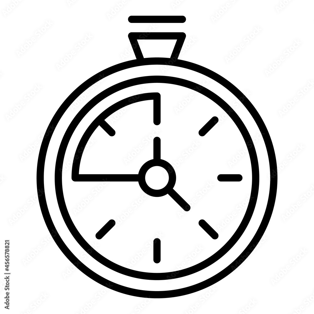 Stopwatch icon outline vector. Stop watch. Quick chronometer Stopwatch icon outline vector. Stop watch. Quick chronometer