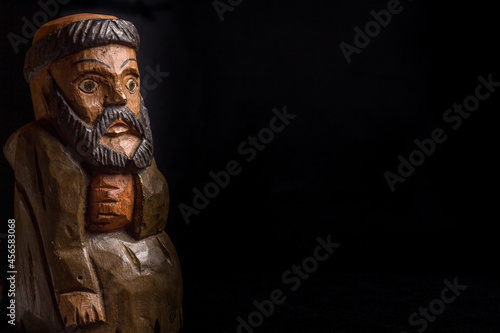Saint Francis of Assisi of the Catholic Church - St Francis - Black Background with text area