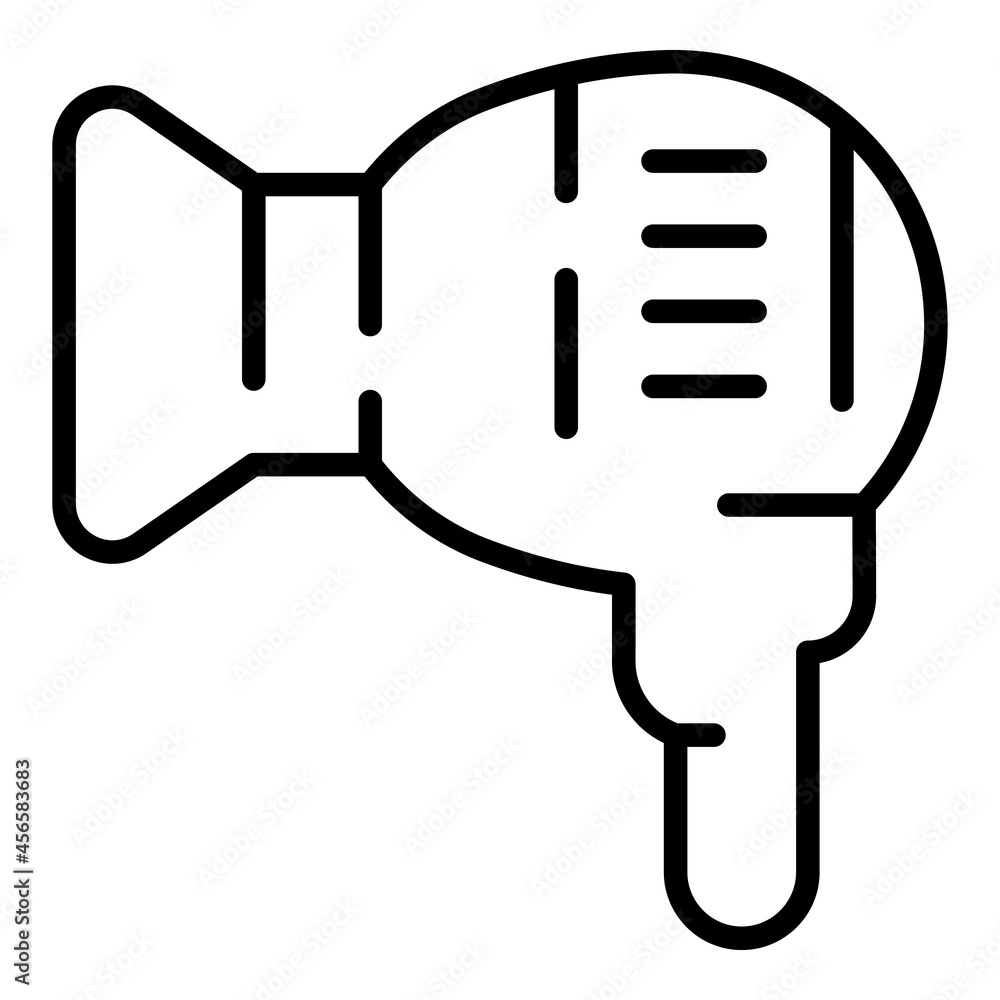 Hair dryer icon outline vector. Stylist hairdryer. Woman shop Hair dryer icon outline vector. Stylist hairdryer. Woman shop