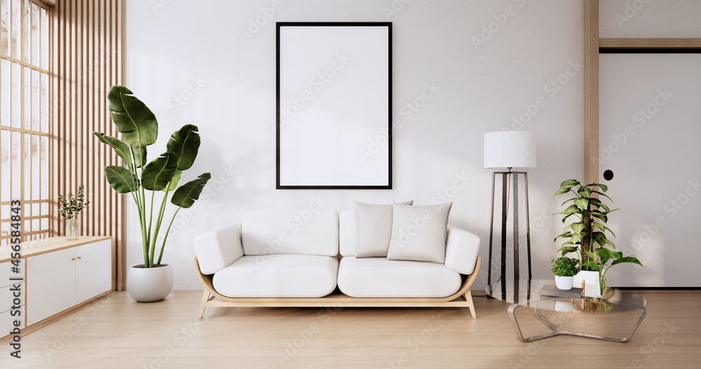 Sofa furniture and mockup modern room design minimal.3D rendering Sofa furniture and mockup modern room design minimal.3D rendering