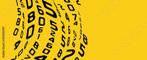abstract background with numbers