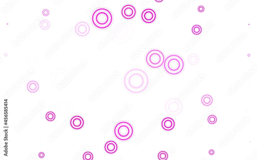 Light Pink vector backdrop with dots. Light Pink vector backdrop with dots.