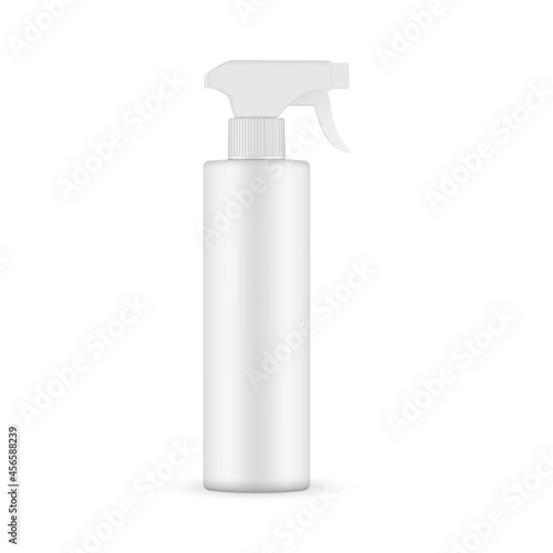 Spray Bottle Mockup Isolated on White Background. Vector Illustration