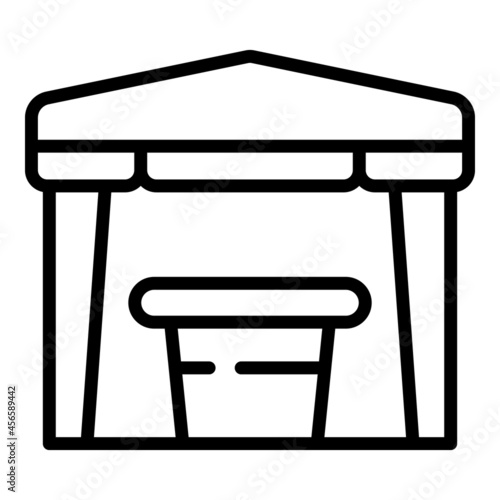 Party tent icon outline vector. Garden pavilion. Outdoor canopy