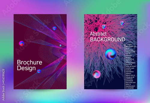 Minimum coverage of a vector. Cover design. Set of modern abstract musical backgrounds. Sound flyer for creating a fashionable cover, banner, poster, booklet...