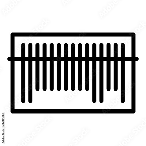 Barcode reader icon outline vector. Code scanner. Qr ticket