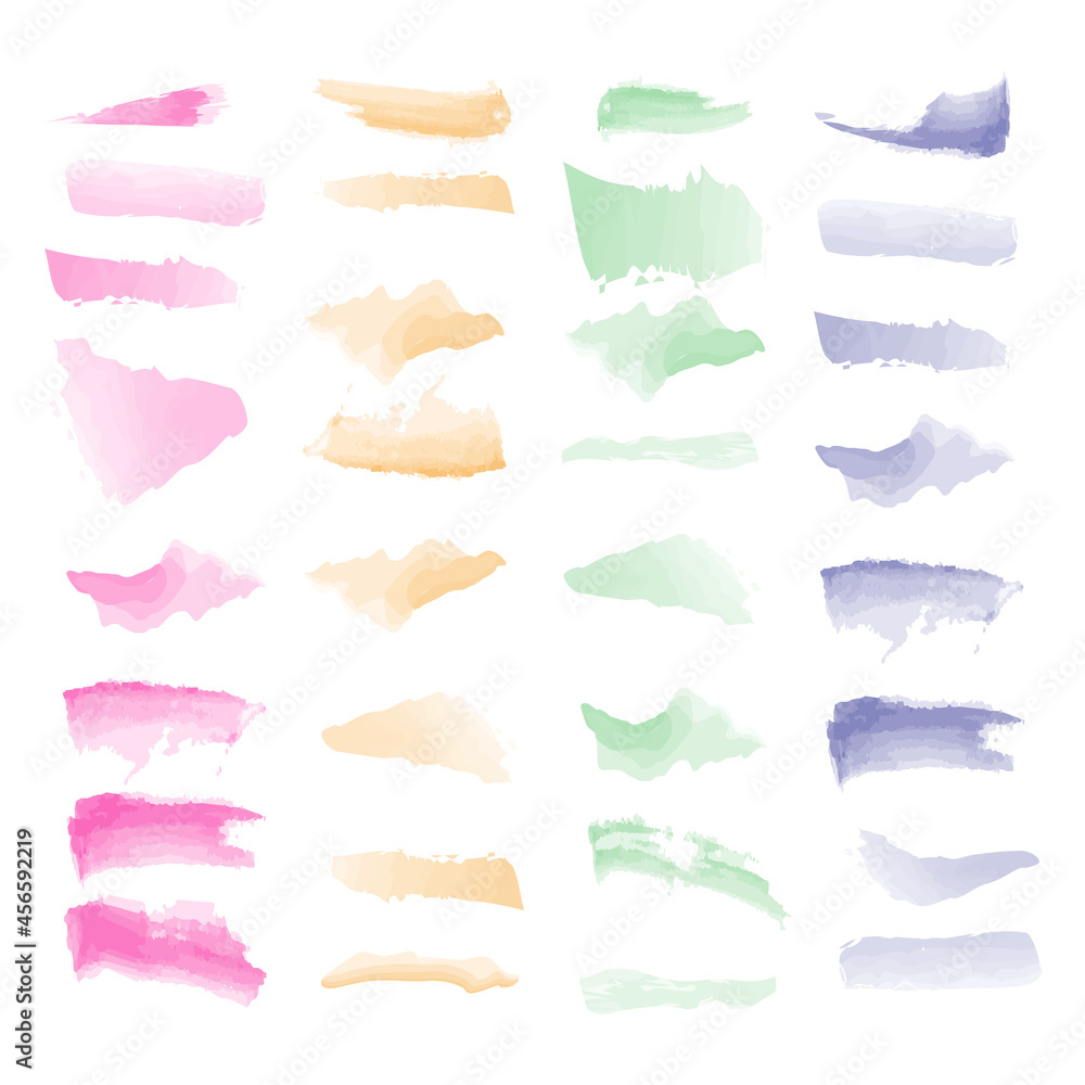 collection of creative water color brushes collection of creative water color brushes