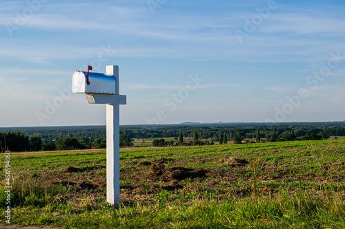 roadside mailbox in the countryside