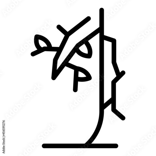 Garden trimming icon outline vector. Plant lawn. Tree hedge
