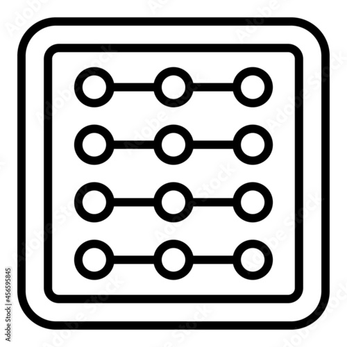 Fidget toy icon outline vector. Pop game. Sensory spinner