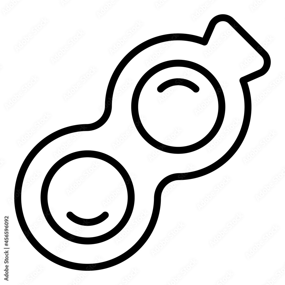 Rubber antistress toy icon outline vector. Fidget pop. Sensory push Rubber antistress toy icon outline vector. Fidget pop. Sensory push