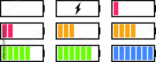 Battery GSM icon. battery level indicator icon. Concept power energy low. empty load. low battery symbol. battery Supply Concept	