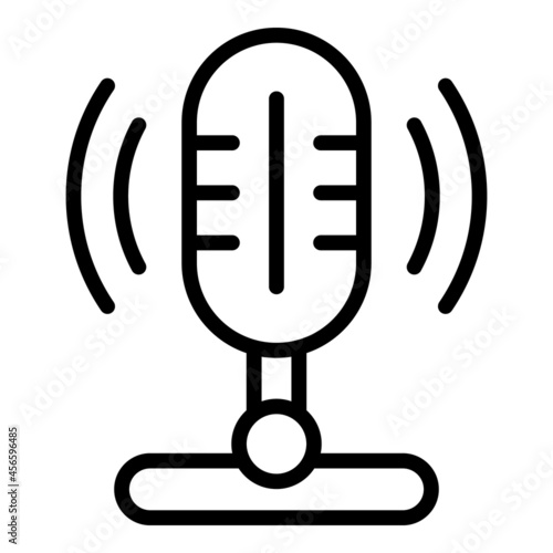 Concentration speaking icon outline vector. Brain speech. Active listening