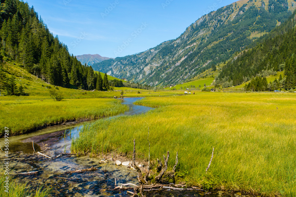 mountain river in the mountains, Austria mountain river in the mountains, Austria