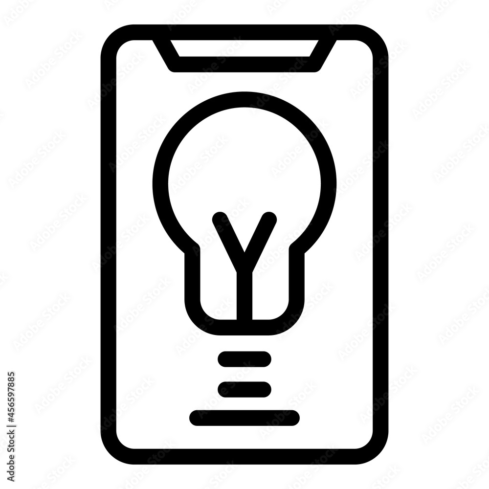 Mobile training icon outline vector. School webinar. Video seminar Mobile training icon outline vector. School webinar. Video seminar