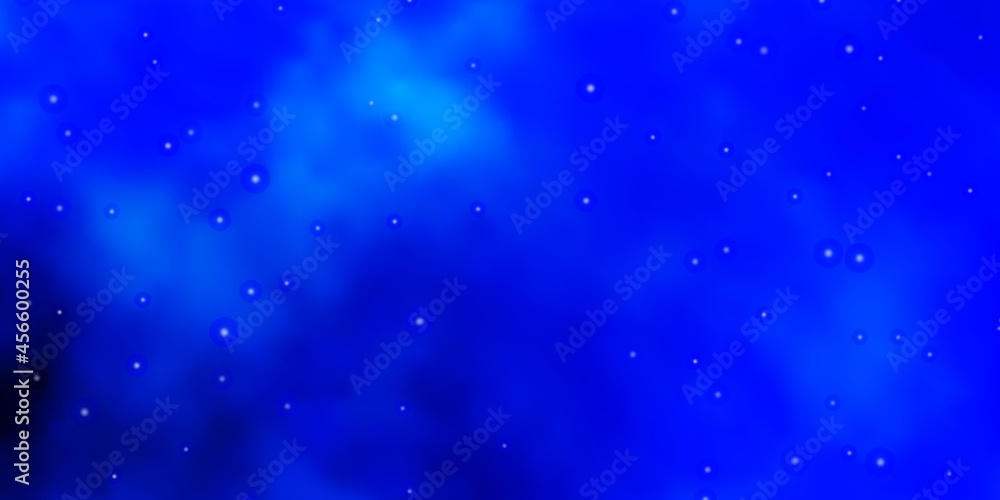 Obraz premium Light BLUE vector texture with beautiful stars.