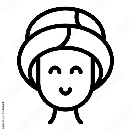 Parlor client icon outline vector. Beauty salon. Spa care