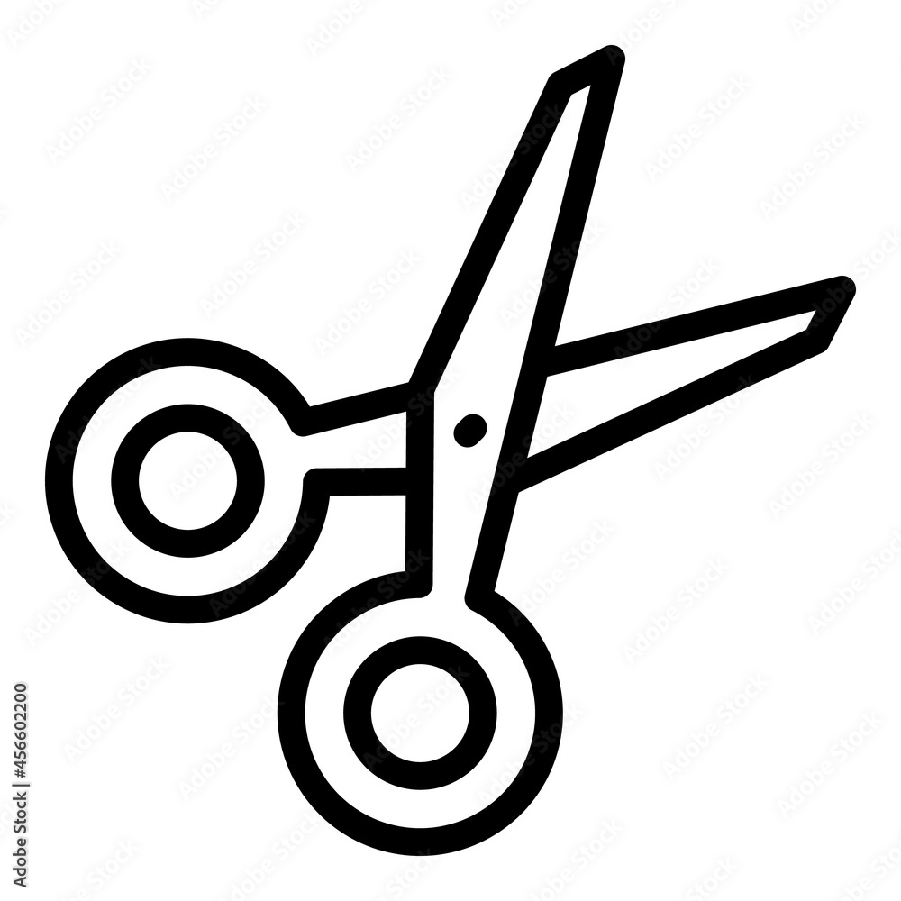 Hair scissors icon outline vector. Barber salon. Beauty grooming Hair scissors icon outline vector. Barber salon. Beauty grooming